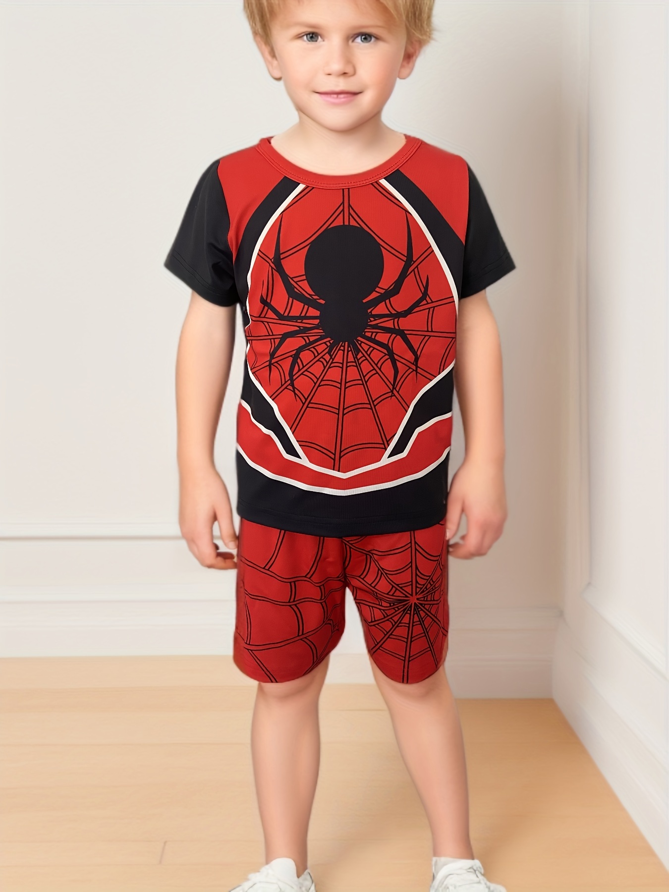  Pijama Spiderman para niños 100% algodón con pantalón corto,  ajustada, para el verano, ropa de dormir : Ropa, Zapatos y Joyería