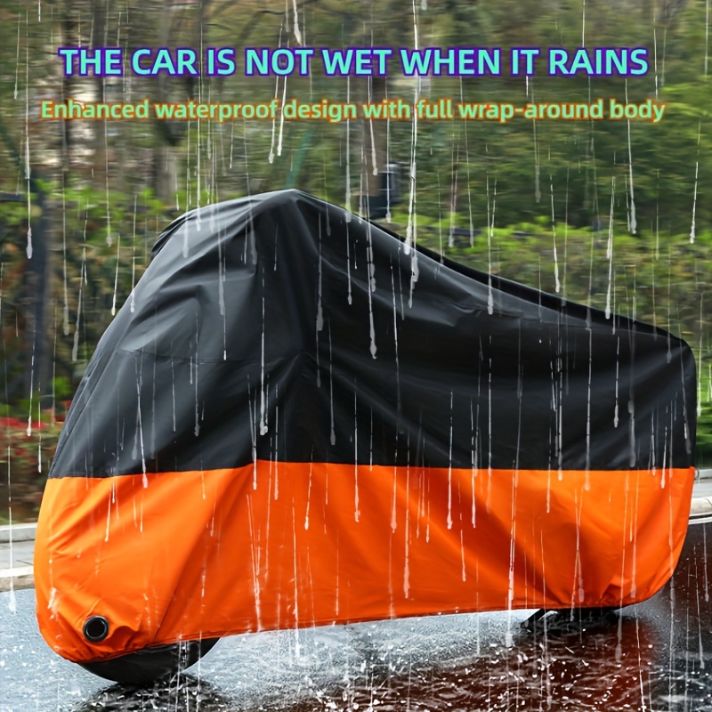 

Waterproof Motorcycle Cover - Polyester, Protection For Outdoor Storage