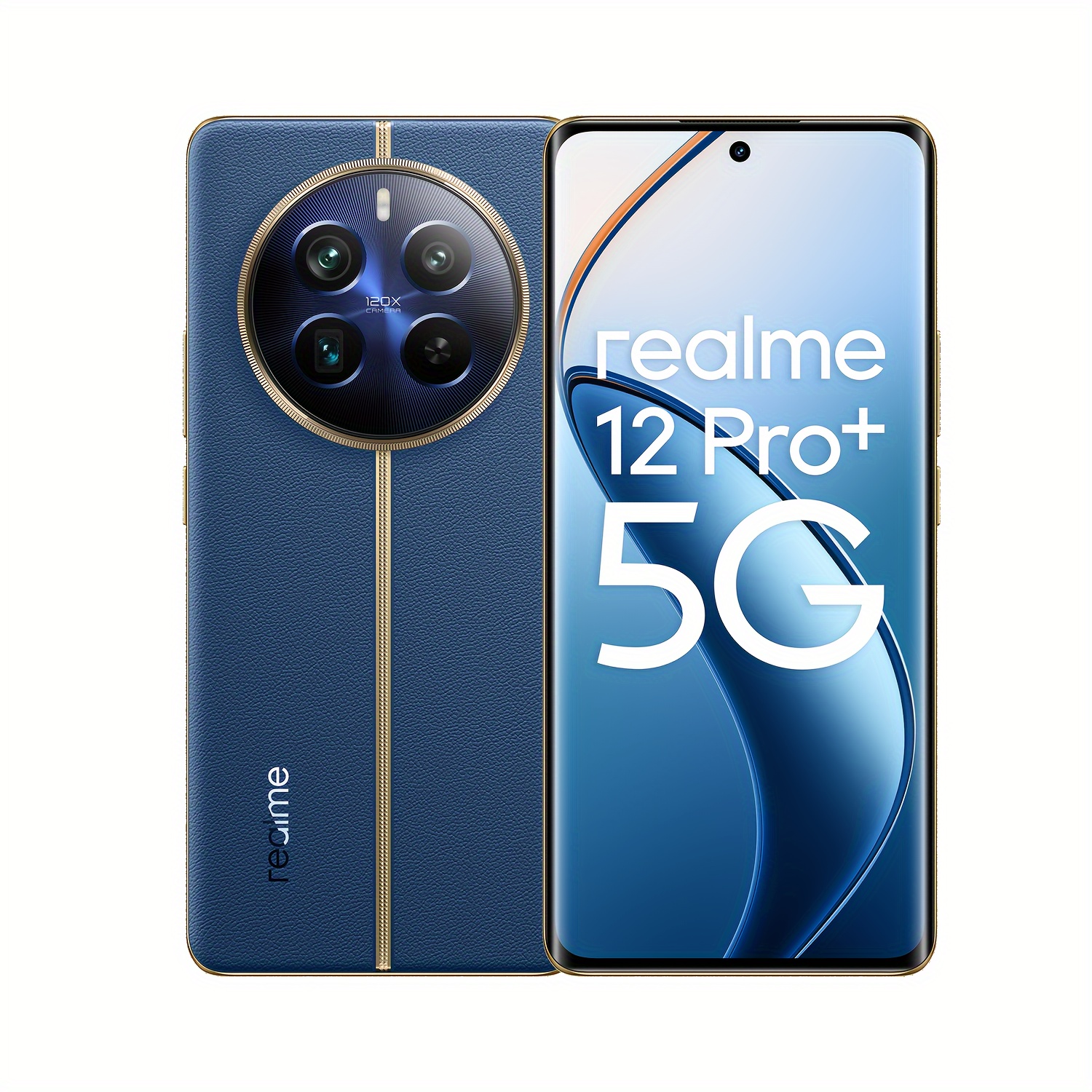 Image of Realme 12 Pro+ Unlocked Cellphone 12gb+512gb Version, 5g Lte, Andriod 14 Smartphone, Qualcomm Snapdragon 7s Gen 2 Processor Celulares, Imx890 Ois Camera, 6.67" Fhd+ 120hz Curved, , Blue