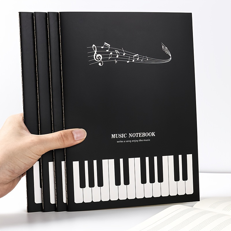 

A Notebook With 16/24 Sheets Of Staff Paper, Suitable For Piano Practice And Music Class Homework For Students Learning Music Theory