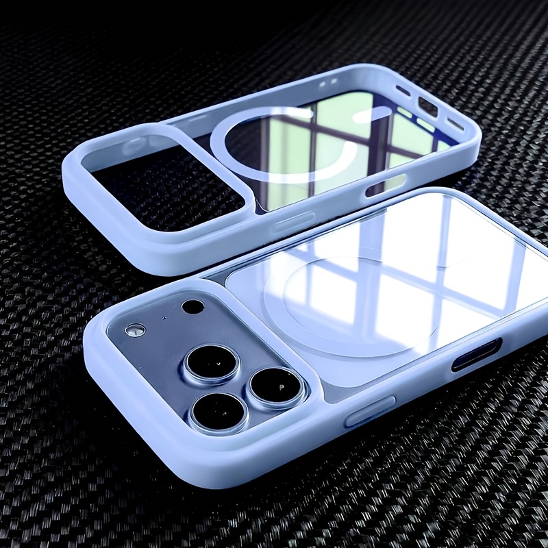 TEMU Phone Case: Phone Case - Luxury Transparent Magnetic Wireless Charging Phone Case Suitable For Iphone 17 Pro Max, Air 15, 14, 13, 12, 11, And 16