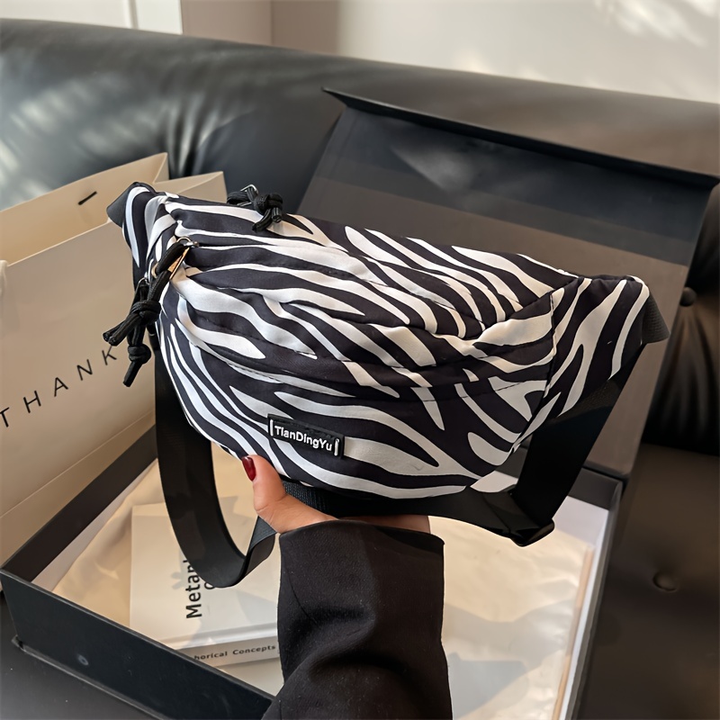 E-shop Fashion Leopard Print Damen Bauchtasche Bauchtasche Leopard Zebra Muster Bauchtasche Brusttasche Schlüssel Brillen Kosmetik Aufbewahrungstasche