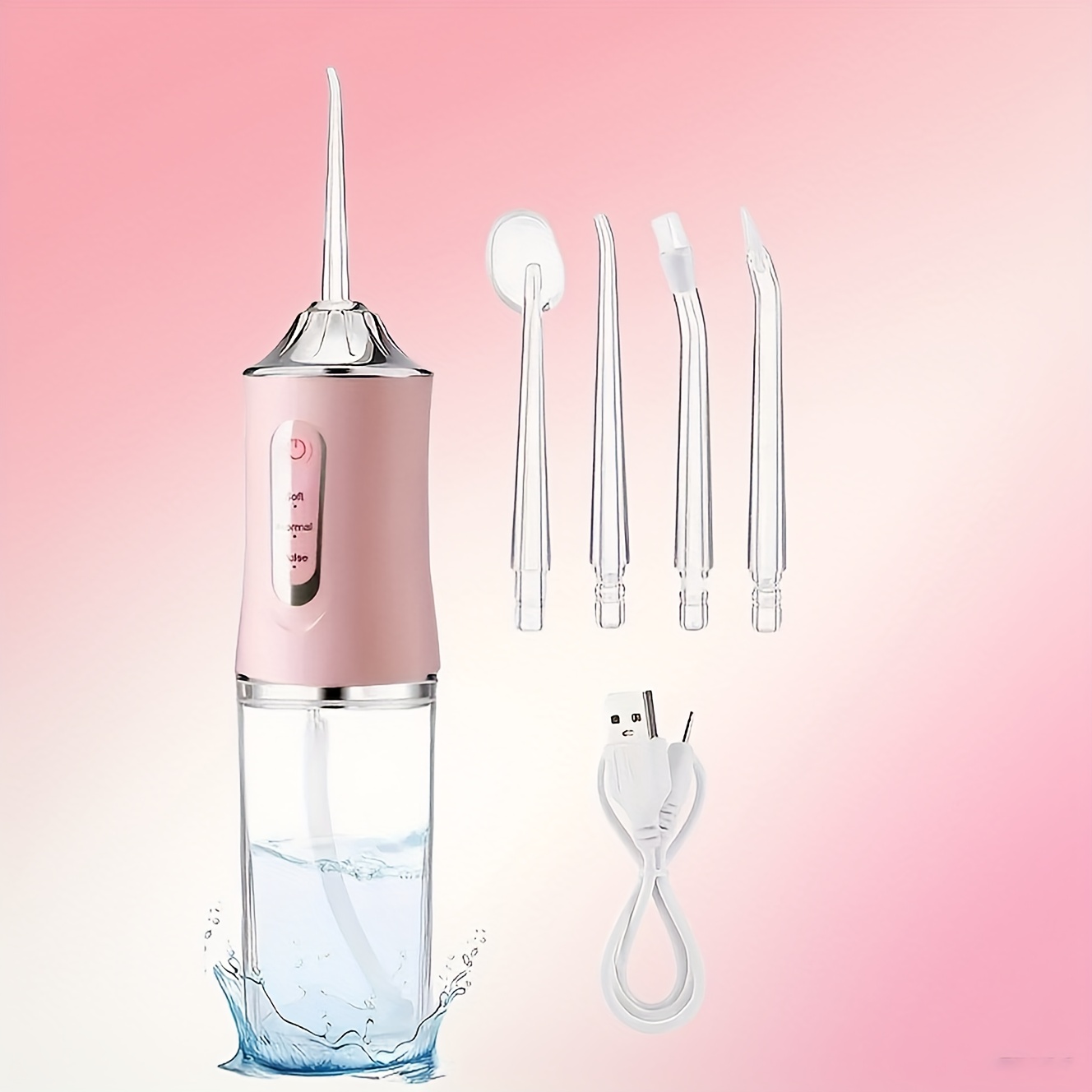 Usb Rechargeable Electric Toothbrush 4 Nozzles 3