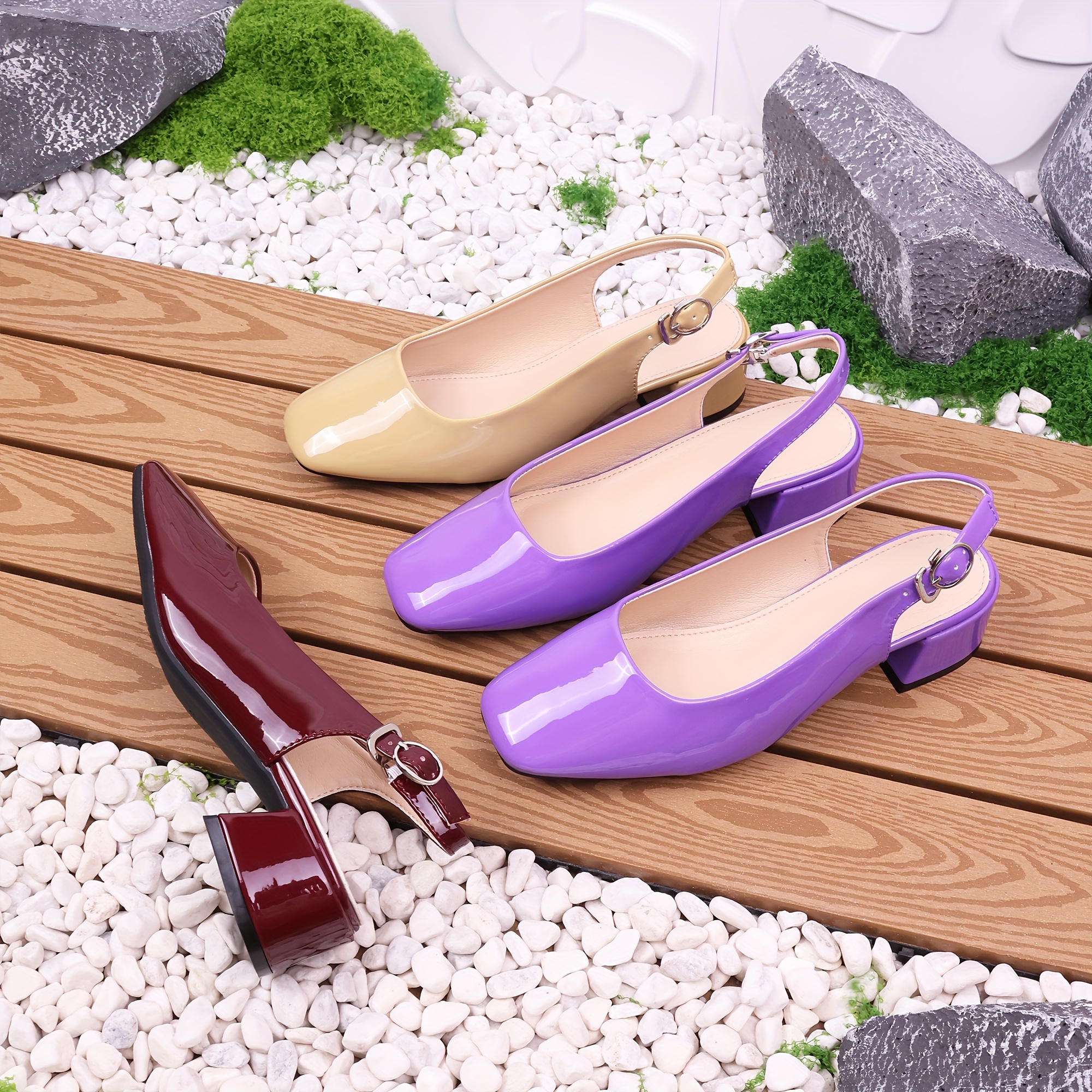 knee length dresses for ladies Ortho+rest Women Mary Janes Bunions Shoes Orthopedic Dress Shoes Low Chunky Heels-Violet Tan / 8.5