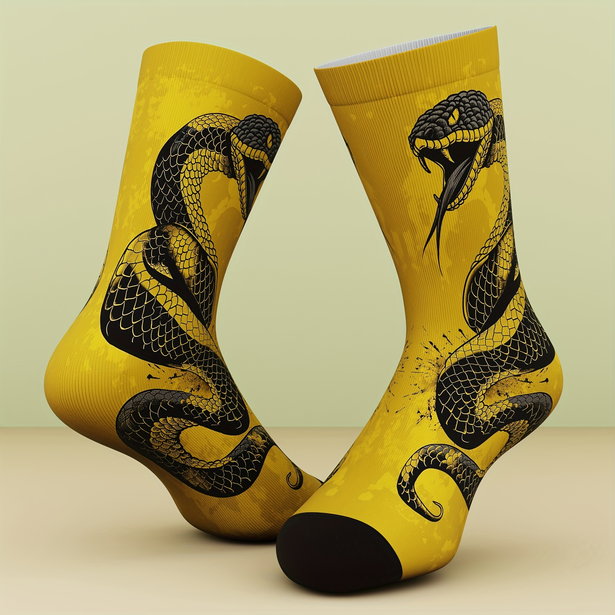 E-shop 1 Paar Unisex Socken, Schlangenmuster, Lustig und , Bequem und Atmungsaktiv, Neues Socken Geschenk, Geeignet für Outdoor-Sport, Alle