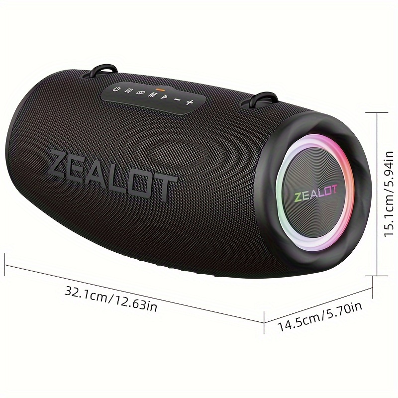 item picture 2024 new style   wireless speaker with shoulder belt water   hifi   dual pairing long   24 hours playtime loud stereo     charging cable connect with mobile phone tablet tv