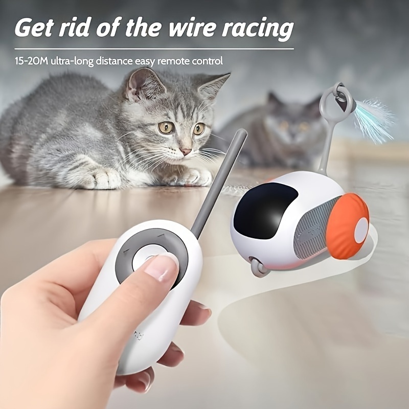 

Gravity Cat Toy Car, Indoor Self-play Fun With Obstacle Avoidance & Infrared Sensor Magic