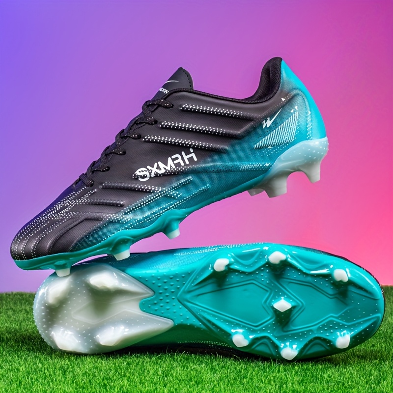black and teal football cleats