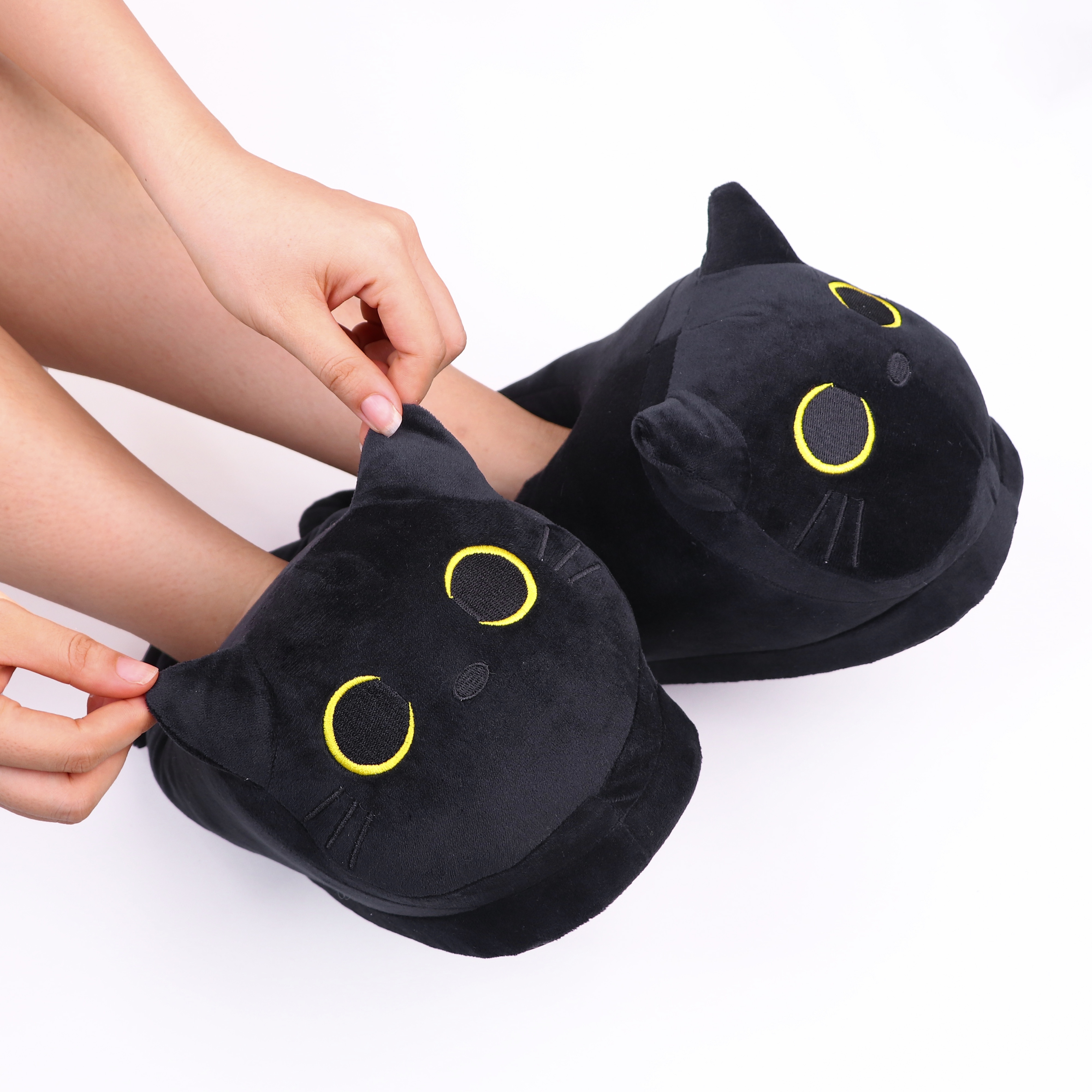 

Y2k Style Plush Slippers - Cozy Fun Home Shoes With Soft Anti-slip Silent Eva Sole, Fabric Upper & Insole - North America & European , Guangzhou