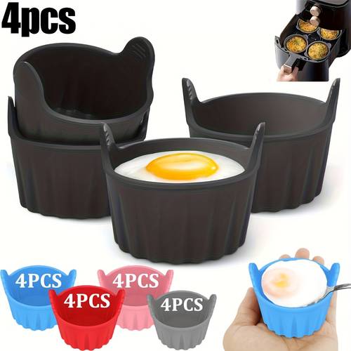 non stick baking molds for air fryers and steaming effortless release for eggs and cupcakes reusable and dishwasher friendly ideal for muffins custards and healthy meals