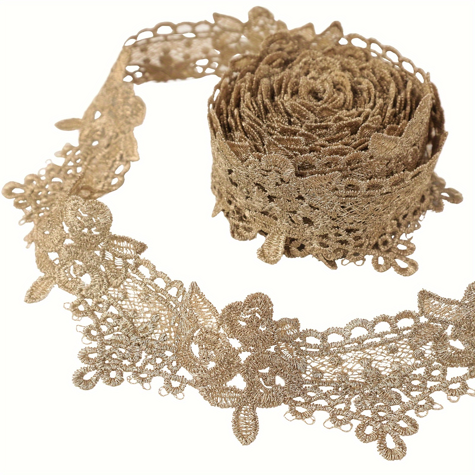 Image of Lace Metallic Lace Ribbon For Home Decoration, Garments Accessories