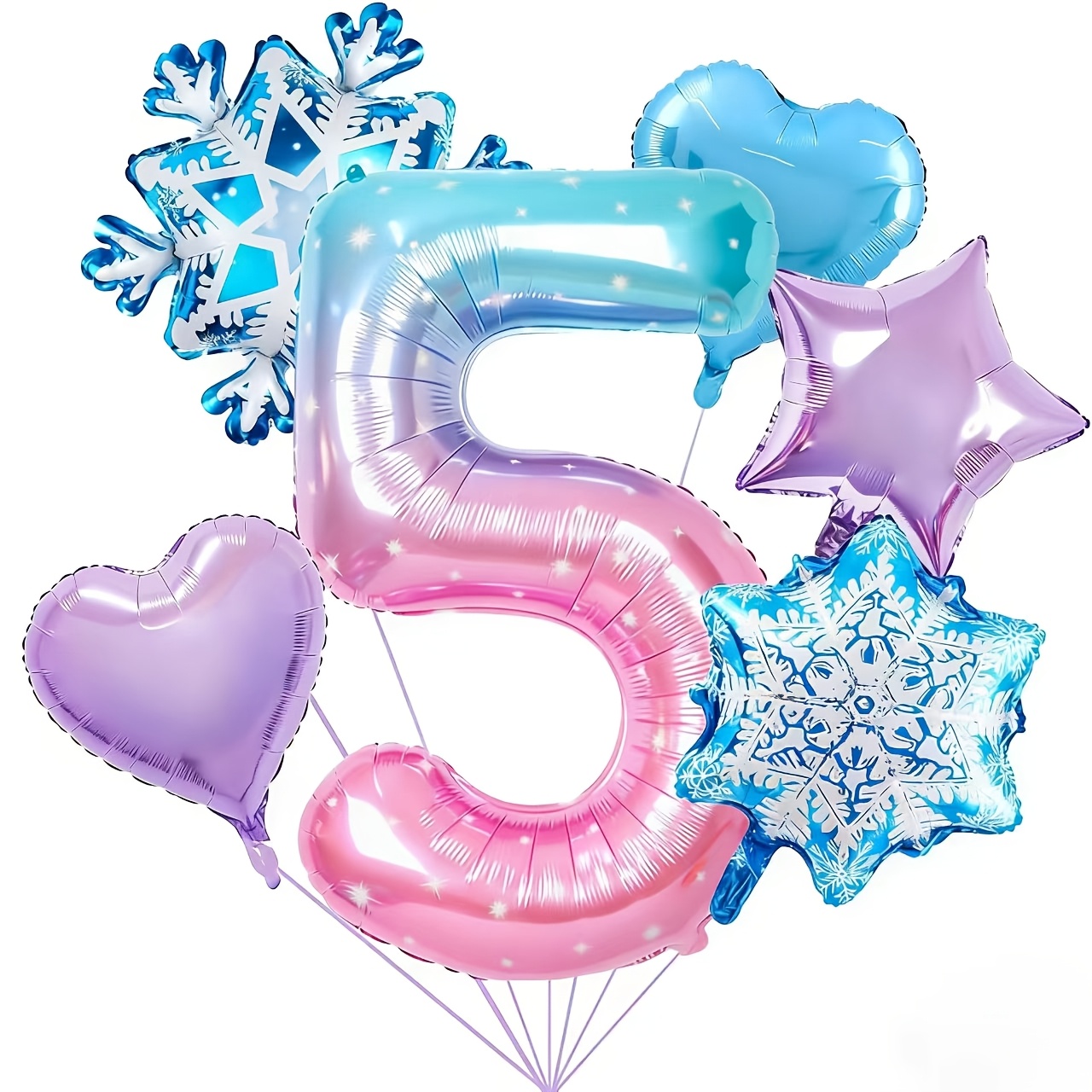 New Mixed Gradient Color Number Balloon Set 1-9 Birthday Party Decoration Column Number Balloon Decoration, For Halloween, Christmas