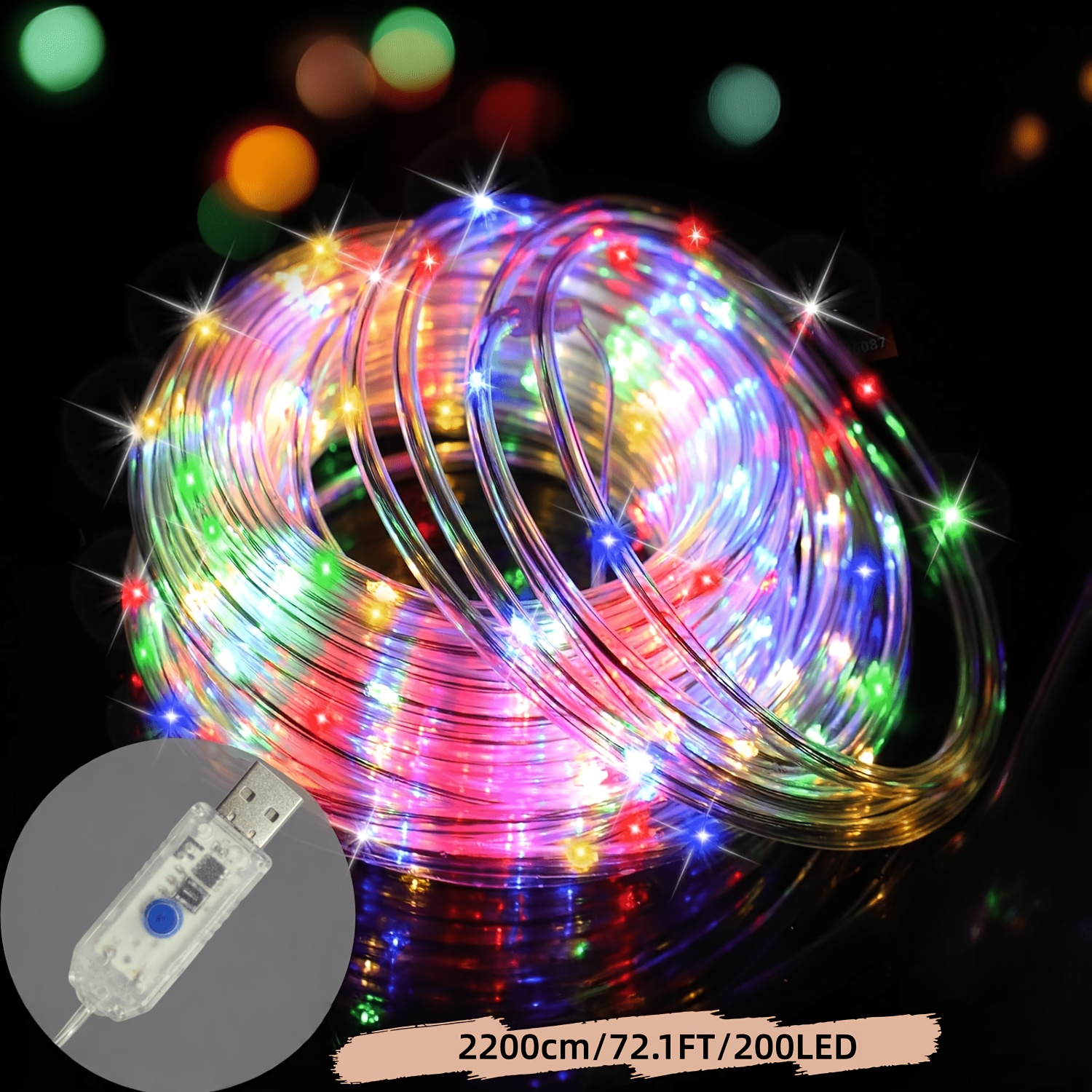 Smart USB Sleeve String Lights for Festive Decor