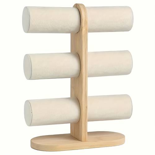 item picture 1 functional jewelry display rack with watch bracelet anklet holders compact space saving desktop shelf organizer for retail store showcase case accessory storage shelf for watches chains bracelets necklaces ideal for