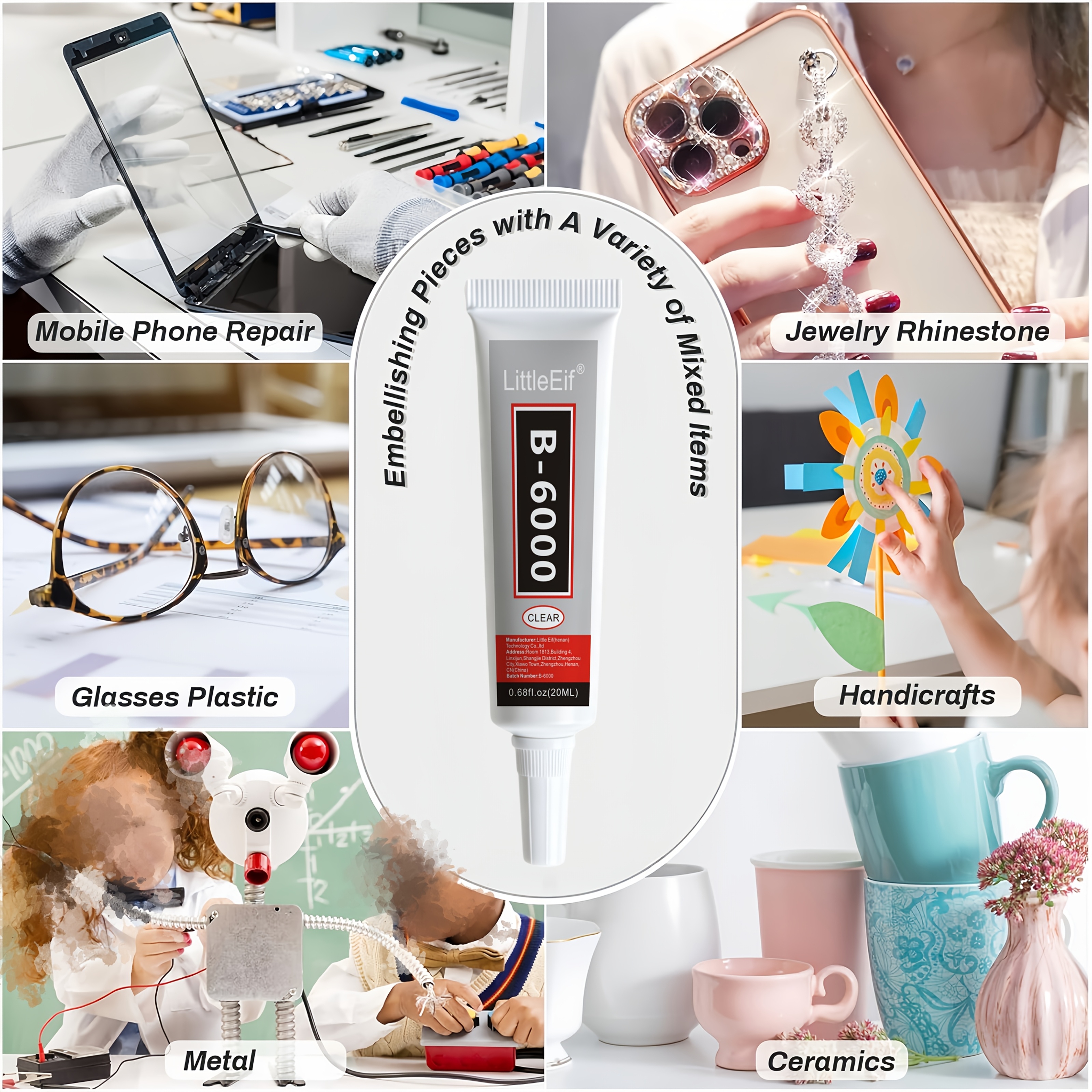 Jewelry Bead Glue for Jewelry Making, Crystal Clear