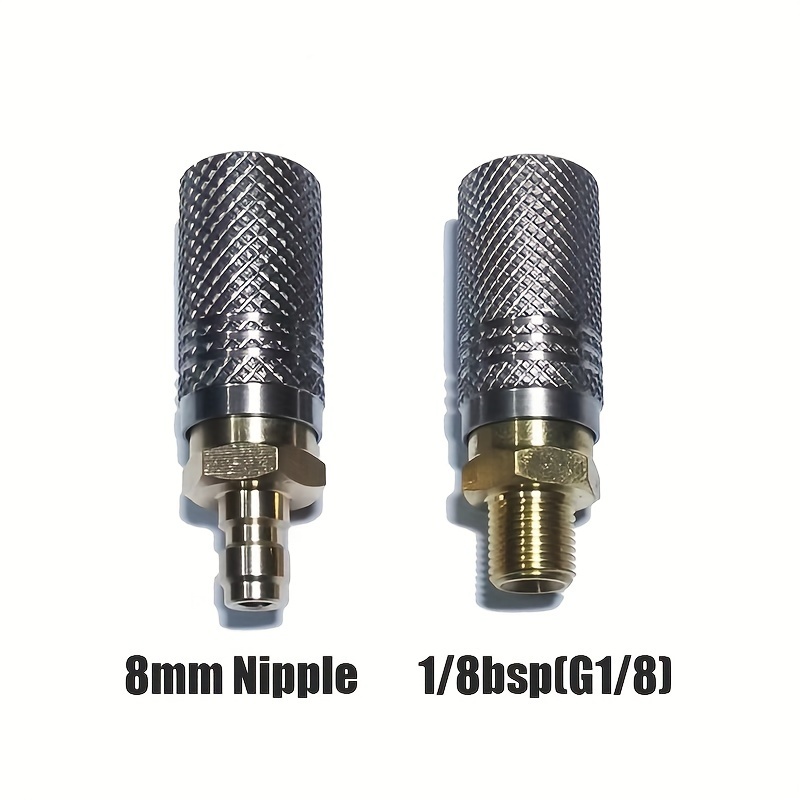   extended air hpa soft charging quick release adapter socket 1 8  g1 8 8mm male nipple accessories details 7