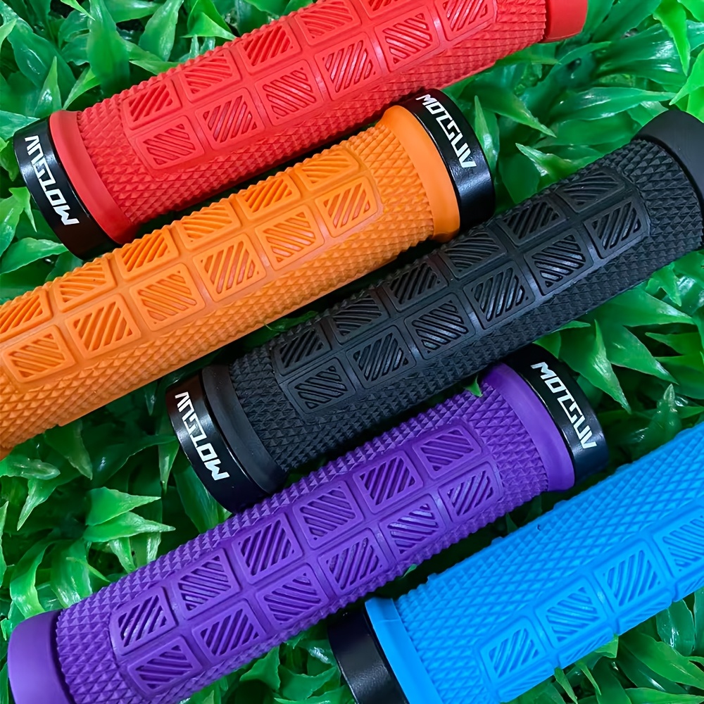   bike handlebar grips mountain bike anti slip shock absorption riding handlebar sleeve lock on handlebar accessory