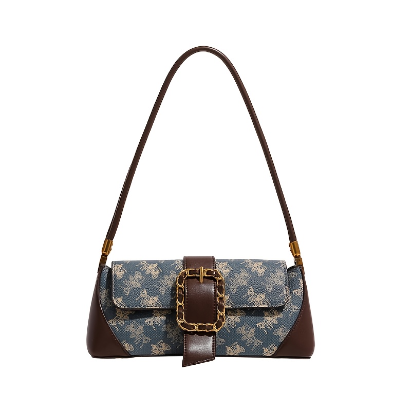 Trendy Cross-border Bag With A Vintage Baguette Style For Women, Versatile And Chic, For 2025