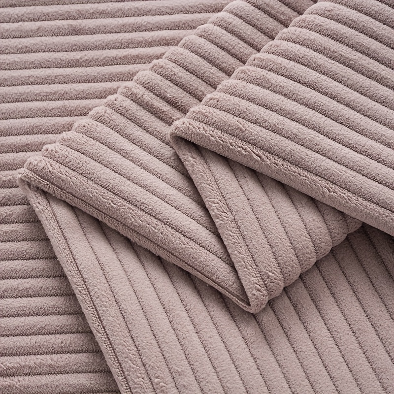 Image of 1pc Of Chenille Solid Color -lined Thick Handcraft Fabric, 148cm/58.27in X 91cm/35.83in, Fabric, Ideal For Handmade Crafts, Garment Sewing, Pillowcases, And Sofa Cover Decoration. Self- Diy Fabric