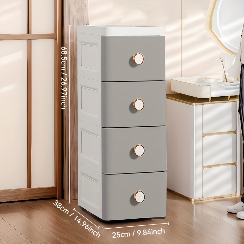 Zero-Footprint Ultra-Deep Bath Cabinet with Storage Drawers
