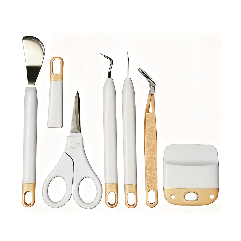 E-shop 6-tlg. Gravurfolien-Entfernungswerkzeug-Set | Geeignet für /Silhouette andere Graviergeräte, professionelles DIY-Hand-Entfernungswerkzeug-Set,