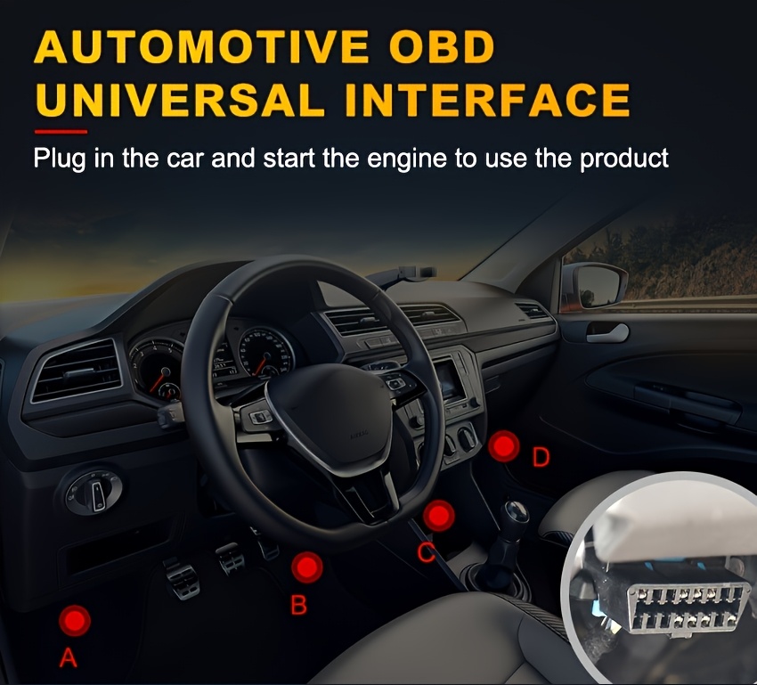 professional car scanner diagnostic tool suitable for reading vehicle codes clearing fault codes 35901 trouble code library real time oxygen sensor tester battery voltage reading mode 6 8 detection Product details 10