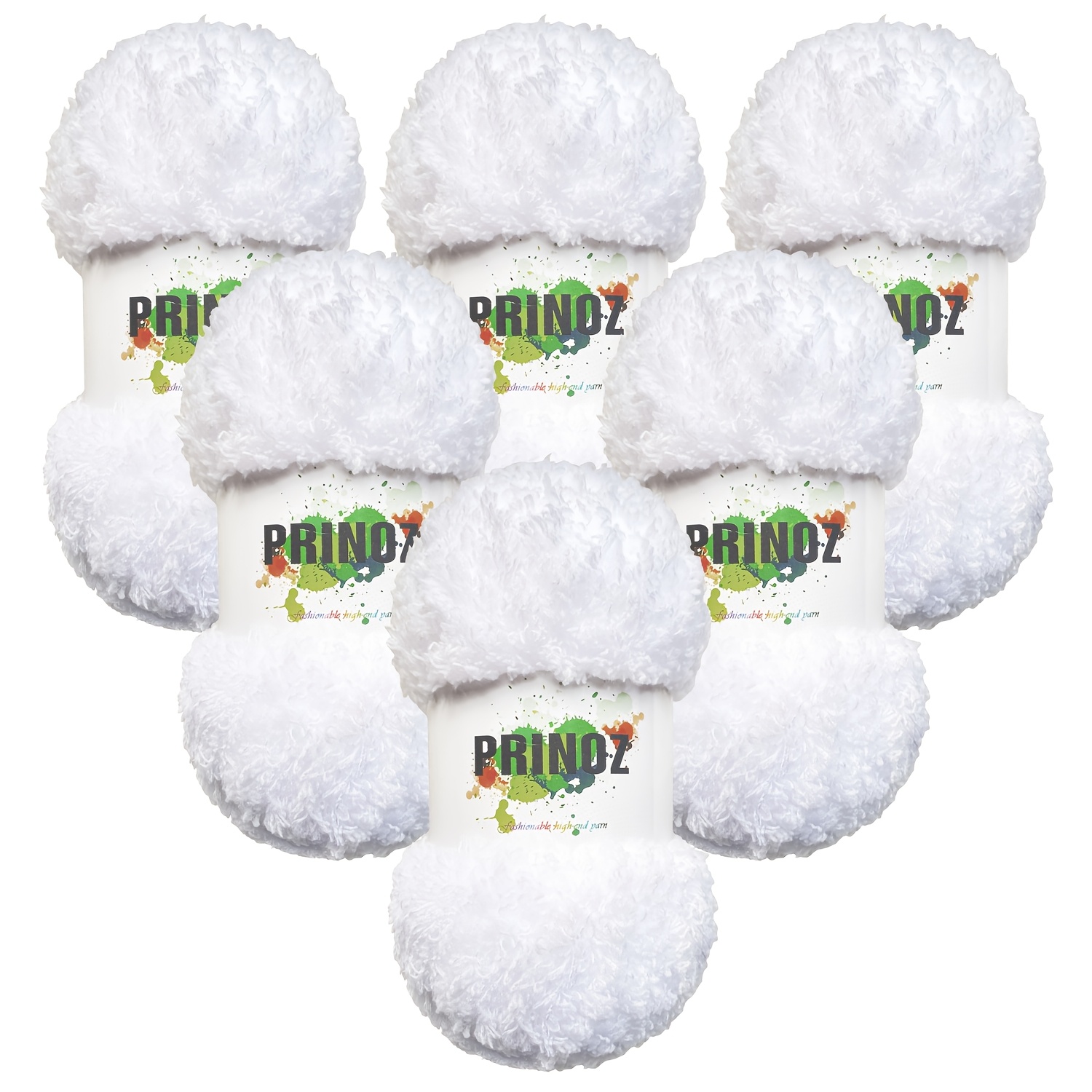 50g, 6-pack Long-staple Coral Fleece Skin-friendly Yarn For Knitting Soft Clothes, Scarves, Coats, Etc