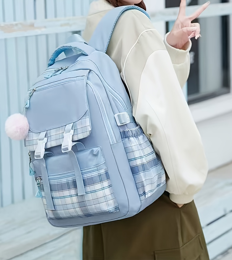 1pc mochila gran capacidad niñas mochila escolar resistente Temu