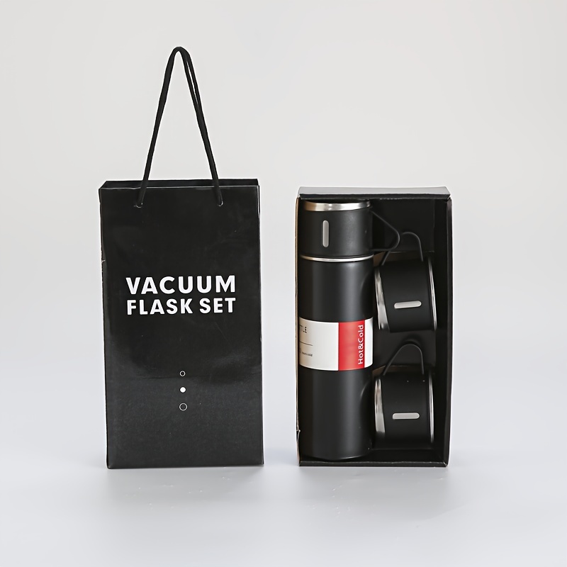 

Vacuum Set, Business Thermal Mug 500ml/16.9oz, Stainless Steel Vacuum Insulated Bottle With Cup For Coffee Hot Drink And Cold Drink, Water