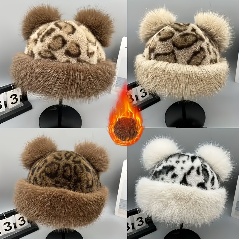 cute ear flled hat warm outdoor headwear winter thick warm and fashionable fishermans hat lightweight not easy to   knitted   hand   clean new product   in 2026