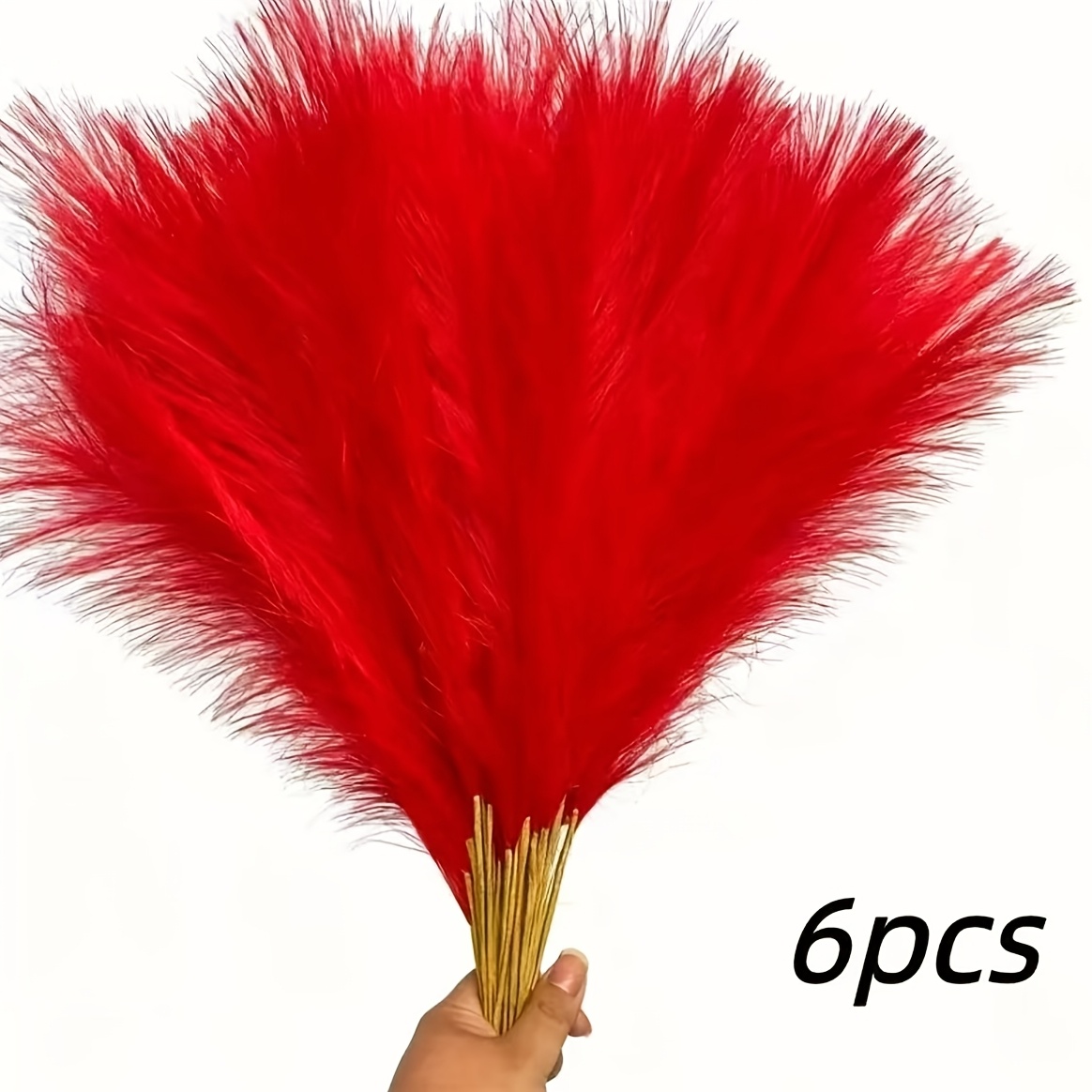 TEMU 6 piezas de cañas artificiales , de artificial para decoración/ de /ideal para Navidad y otras decoraciones festivas, decoración para el hogar,