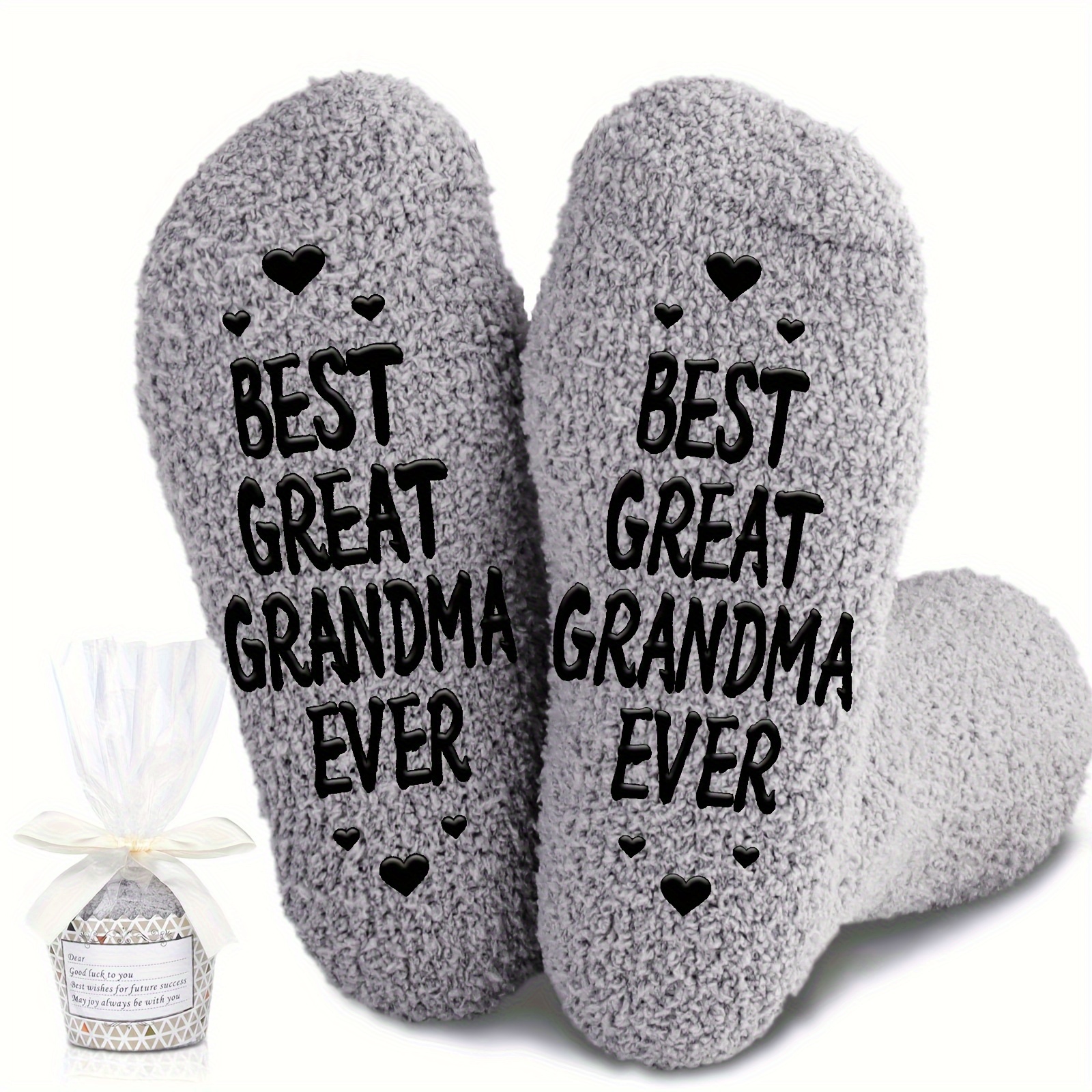 

Grandma Gifts For Women Fuzzy Crew Socks Funny Non Slip Socks Day Christmas Birthday Gifts For Best Grandma