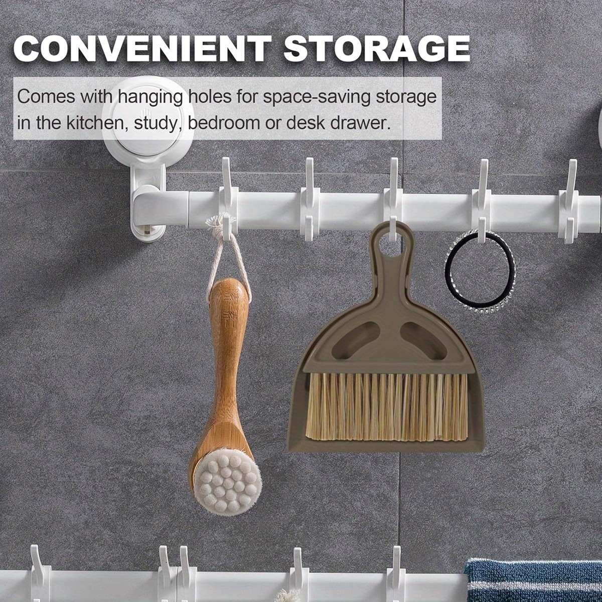 1pc compact & lightweight plastic broom and dust pan set with ergonomic handle & non-toxic bristles - mini sweeper for hard floors, kids, pets, home, car, camping -   dust pan and brush combo for small spaces, ideal for bedroom, living room, desk, and hardwood floors - durable & hygienic design with white bristles & clear dust pan for   cleaning, long handle dustpan and broom, tiny broom and distpan, foldable broom, chinese broom, hand broom Product details 8
