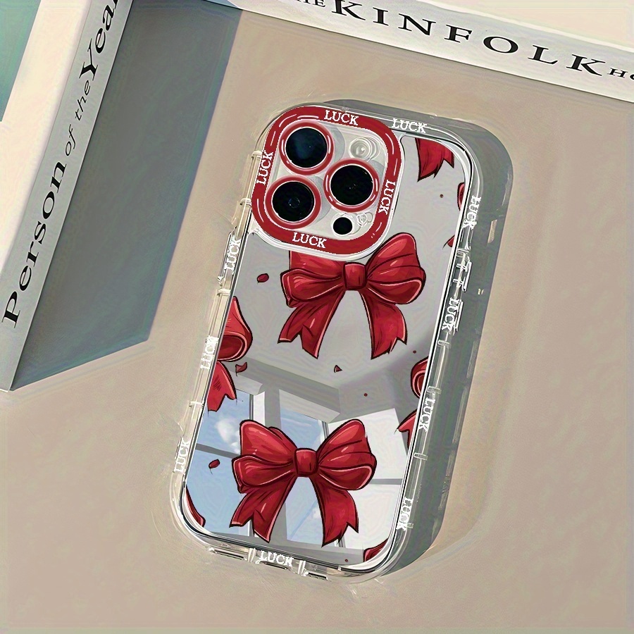 TEMU Custodia per telefono: una custodia con a specchio e un grazioso , una custodia a -caduta. Adatta per Apple iPhone 16/XR/11/12/13/14/15 Plus Pro