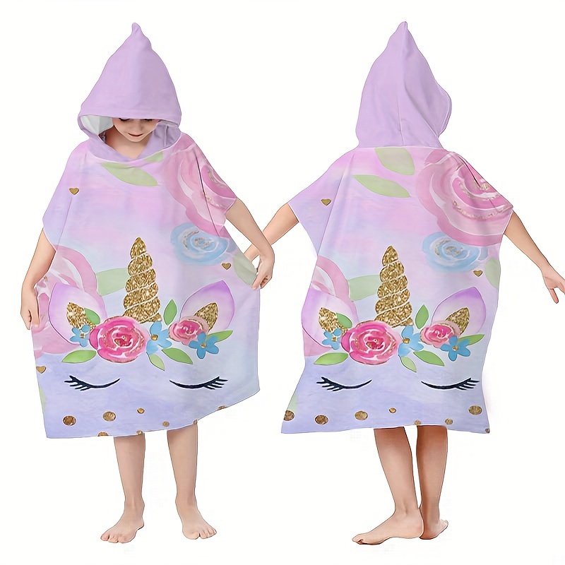 Costume Licorne ou Poncho avec Capuche pour enfant
