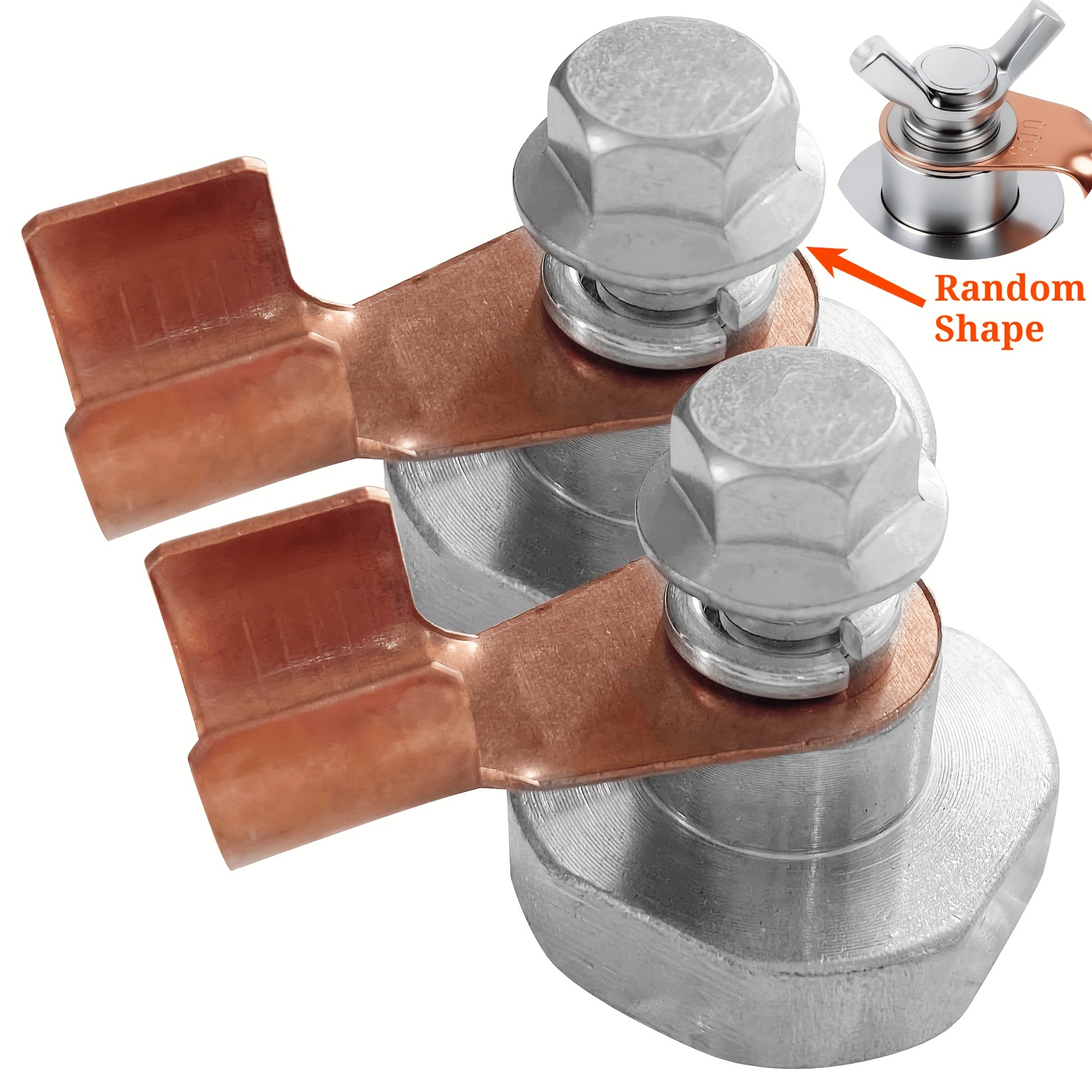 TEMU 2pcs, Sturdy Welded Head Fasteners, Stable Conductivity, Welding Support Tool, Welding Support Clamp, Supports Up To 3kg, For Welding