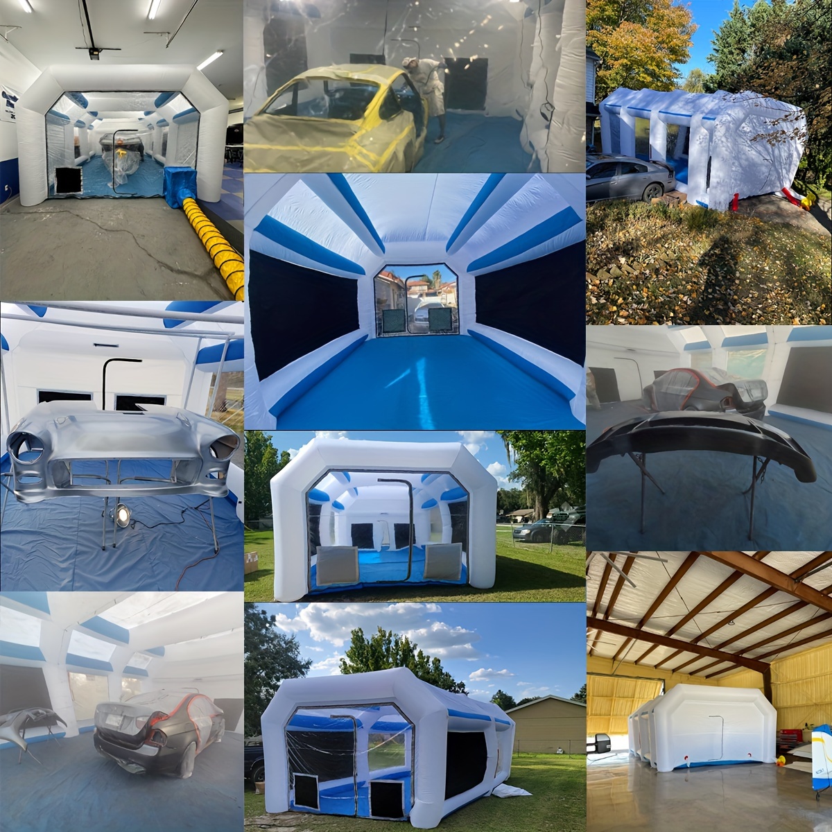 Inflatable Paint Booth + Blowers Trucks Big Items Painting Temu