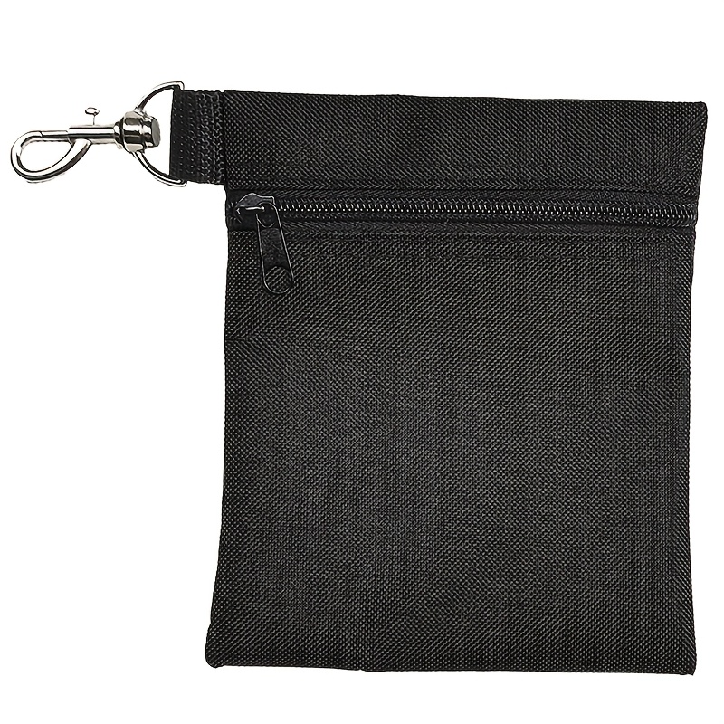 TEMU Goodbye To Cluttered Golf Courses! Portable Zippered Pouch For Golf, Lobster Buckle Durable And Lightweight, Storage For All Small Golf Items,