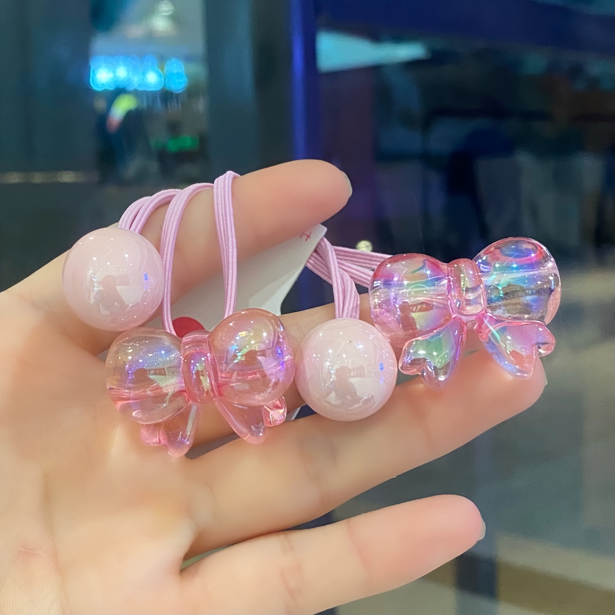 TEMU 2 pièces Mignons Nœuds pour Cheveux, Bandeaux Double Extrémité, Accessoires Élastiques Dommage