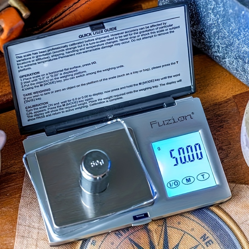 200g Pocket Scale 0.01g Accuracy – Mini Digital Scale With Backlit Display & Tare For Jewelry, Kitchen, Lab