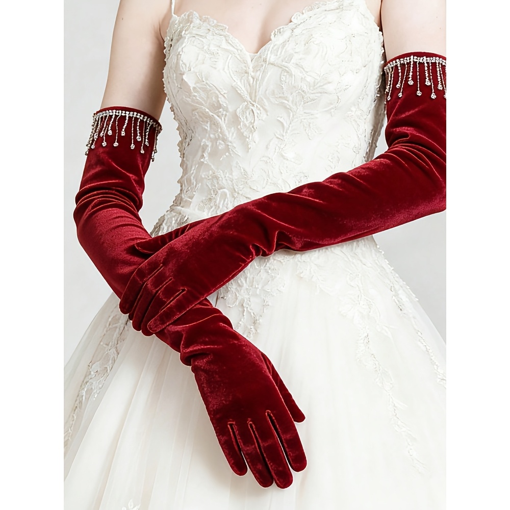 14 birthday dress Wren Strapless Ruched Formal Dress And Gloves Set main image 1