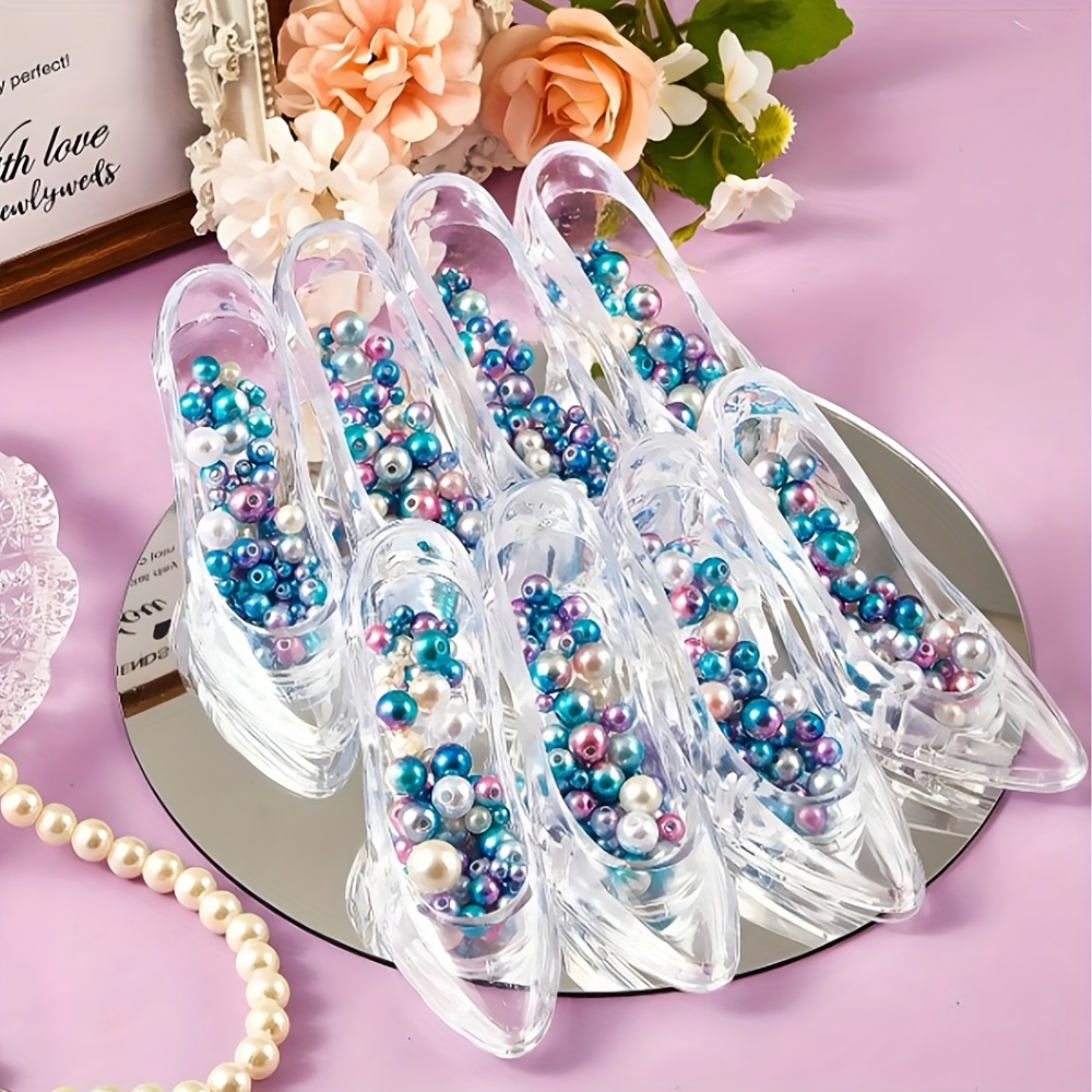 Gift For Her/him 12pcs Festival Party Birthday Party Wedding Decoration Acrylic Crystal High Heel Gift Box Jewelry Box Ornaments, Christmas, Halloween