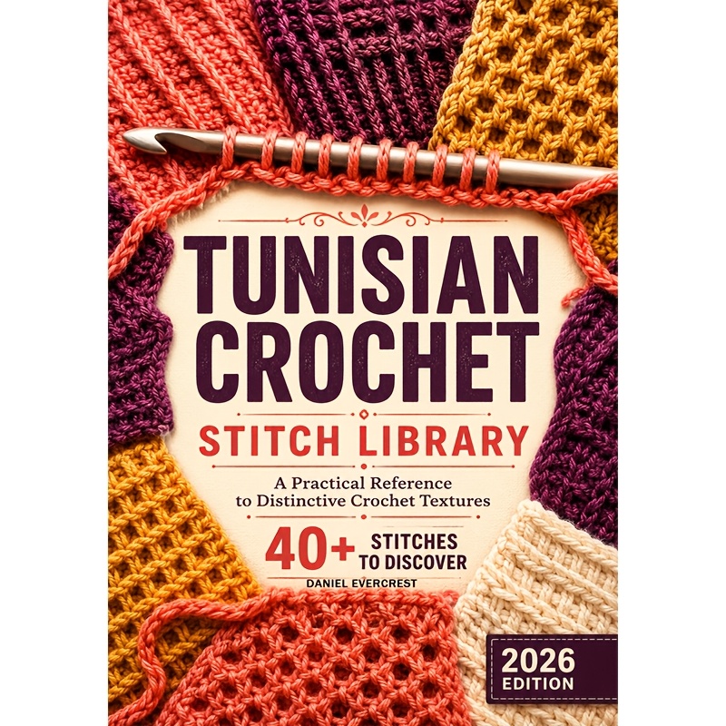 TEMU The 2026 Practical Reference To The Tunisian Crochet Stitch Library: A Comprehensive Guide To Over 40 Distinctive Crochet Textures, Clear