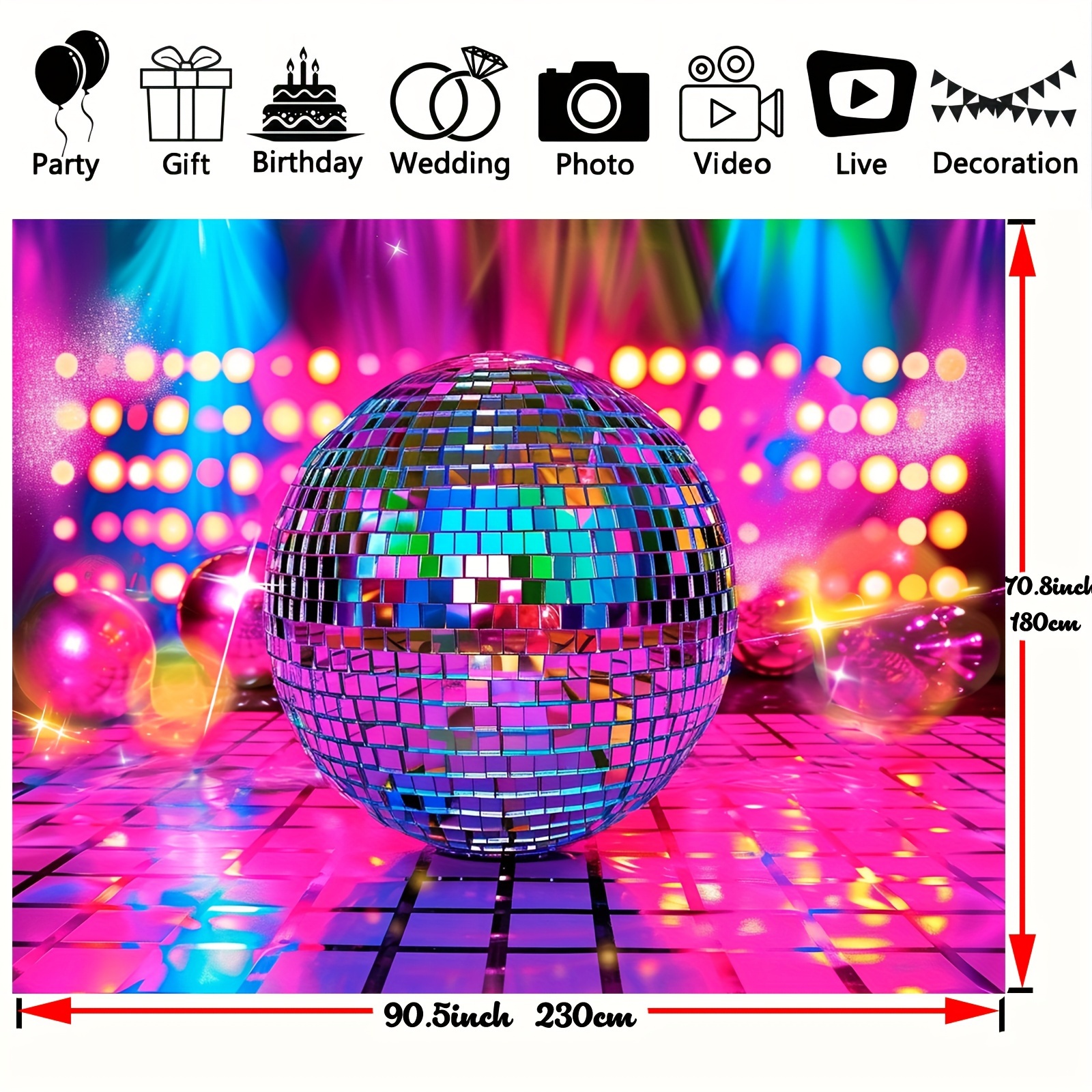  Disco 70s Theme Party Decorations Back to 60s 70s 80s