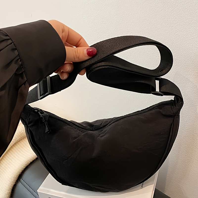 TEMU Nouveau sac à raviolis en nylon pour femmes, sac à bandoulière, longueur de la bandoulière réglable, pratique à transporter, adapté aux