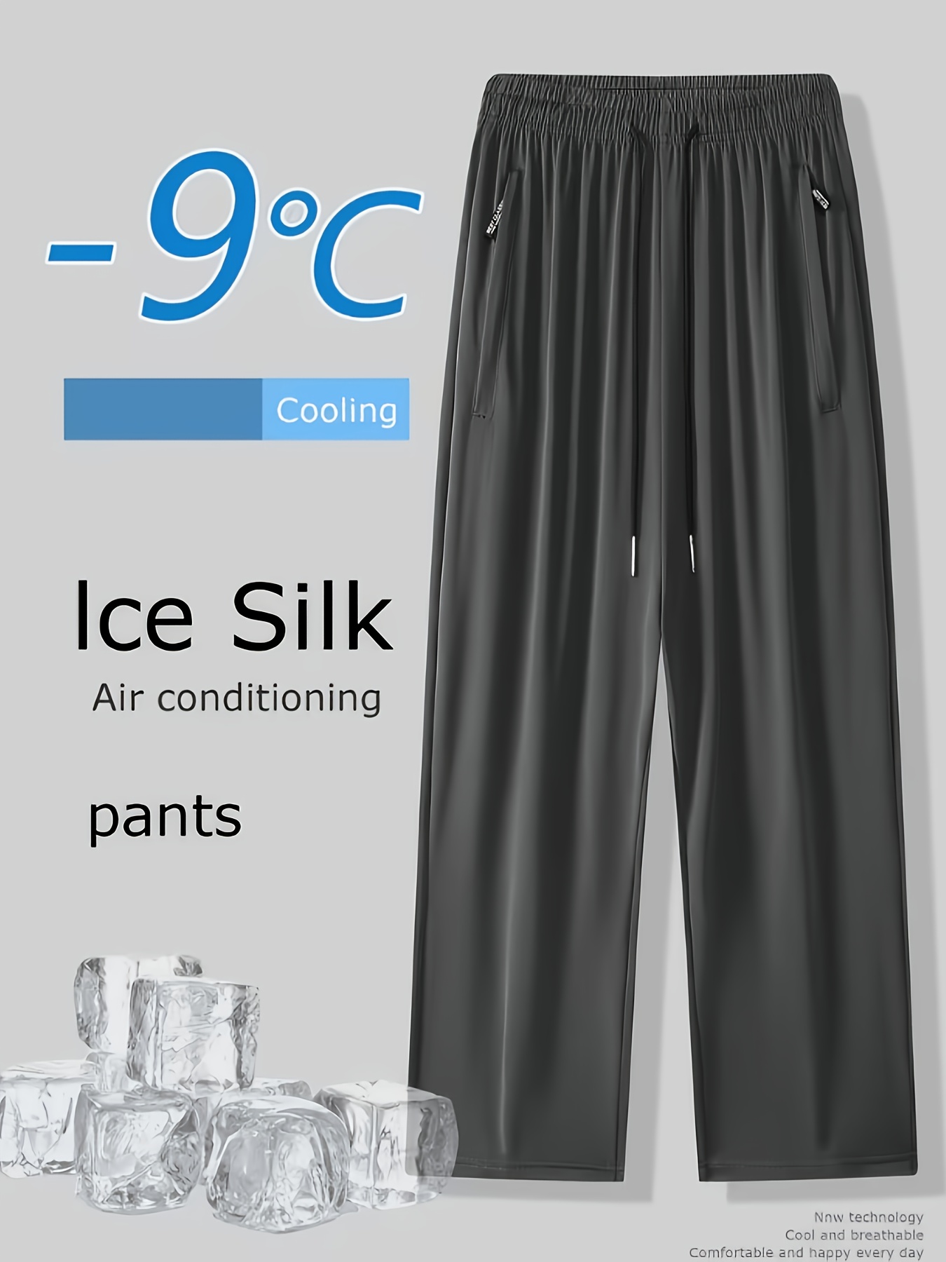   obm flat footed hidden zipper quick dry mens long pants high elastic outdoor sports trousers with drawstring and  