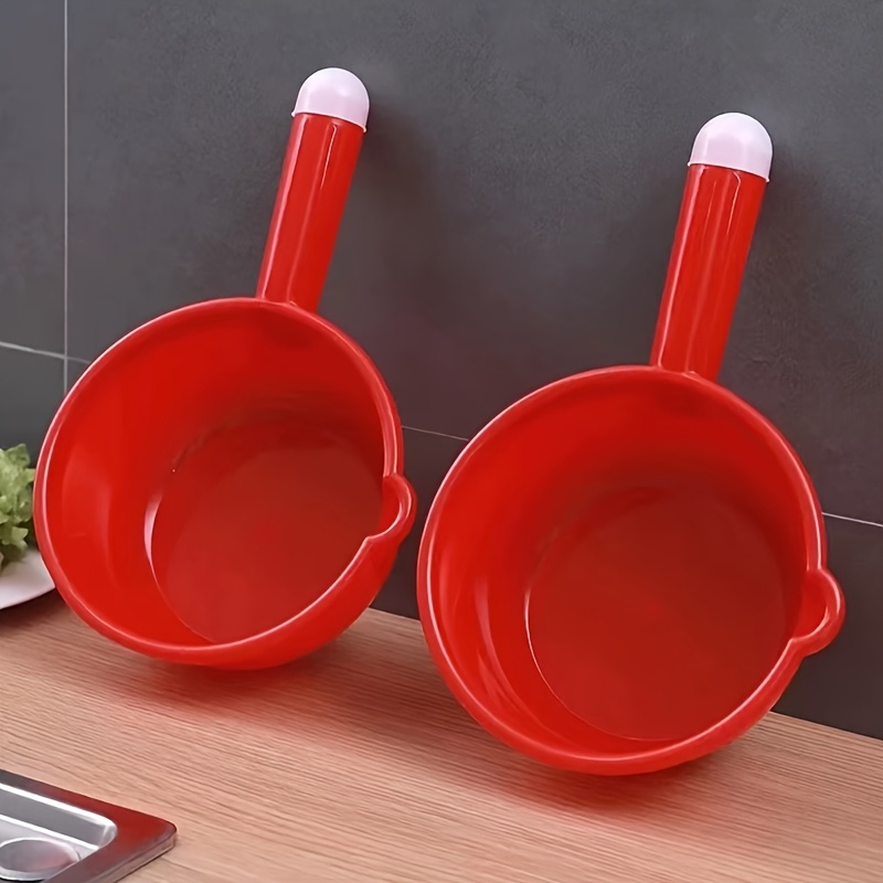 E-shop 2er-Set Große Rote Wasserlöffel, Großer Wasserlöffel für Küche und Haushalt, Gartenspritze, Gemüsegarten-Spritze, Landwirtschaftliche Spritze,
