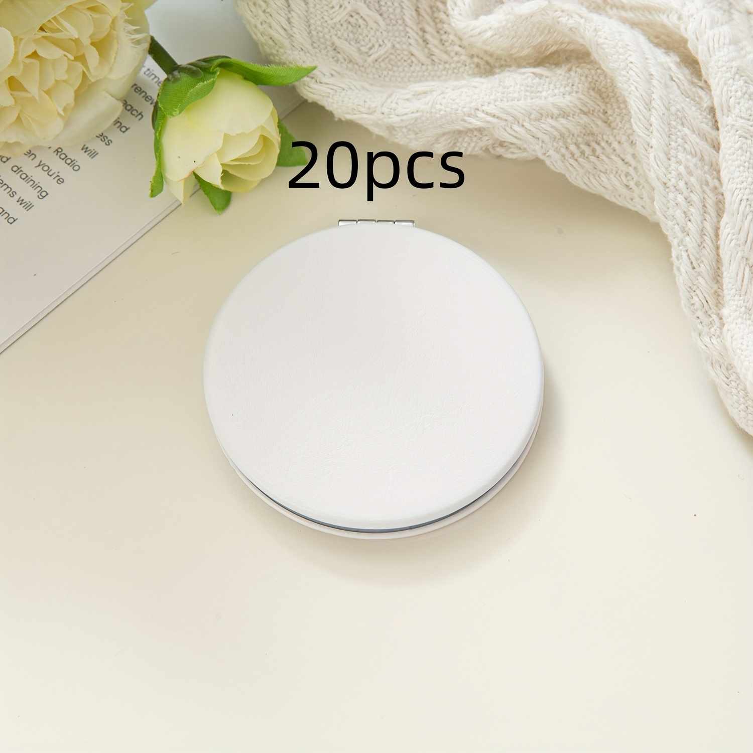 10pcs/20pcs/30pcs Square Small Mirrors, Portable Dual-Sided Design