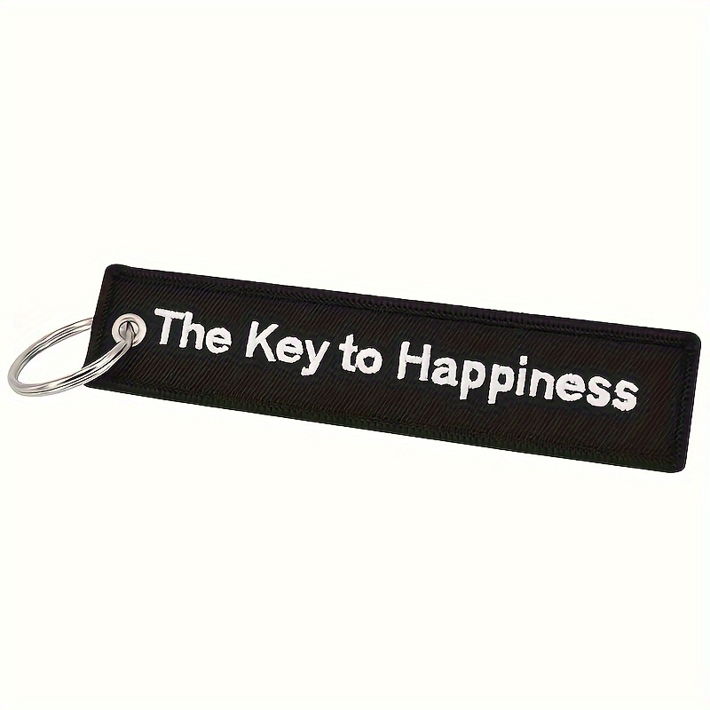 1pc Stylish Motorcycle & Car Keychain ' To Happiness' - For The !