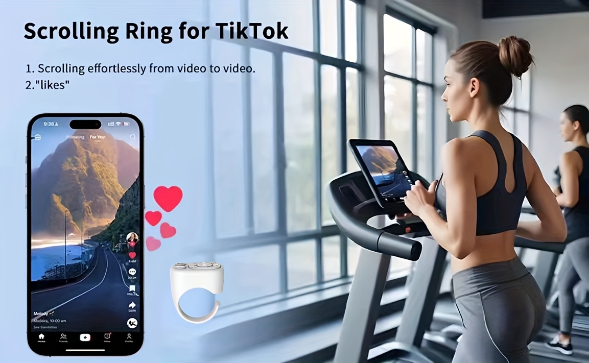 Kabellose Fernbedienung für TikTok und Präsentationen – kompatibel mit iPhone, iPad, Android